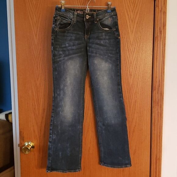 EUC Justice Girls Jeans Sz 10 1/2 - Picture 8 of 9